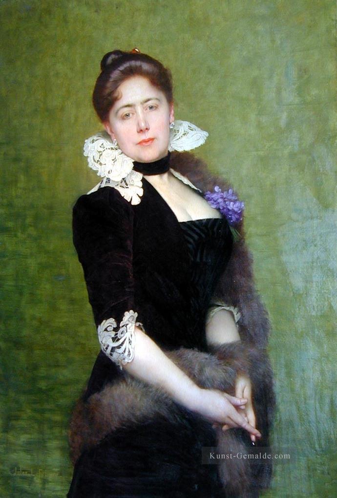 Porträt einer Dame Jules Joseph Lefebvre Ölgemälde
